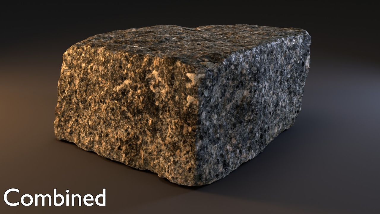 Media 1 for listing Granitic paving stone 04 - High-res mesh