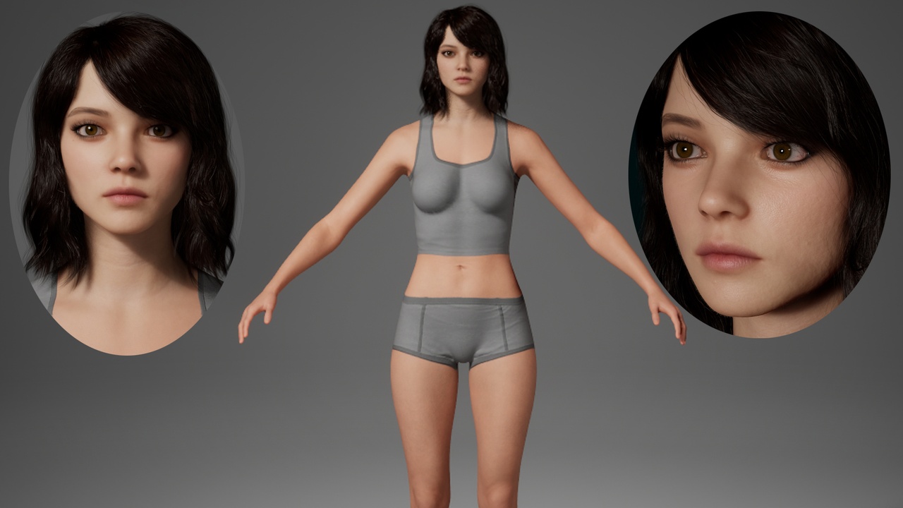 Media 1 for listing Editable MetaHuman Beauty - Chanchan.With hair, no clothing included.