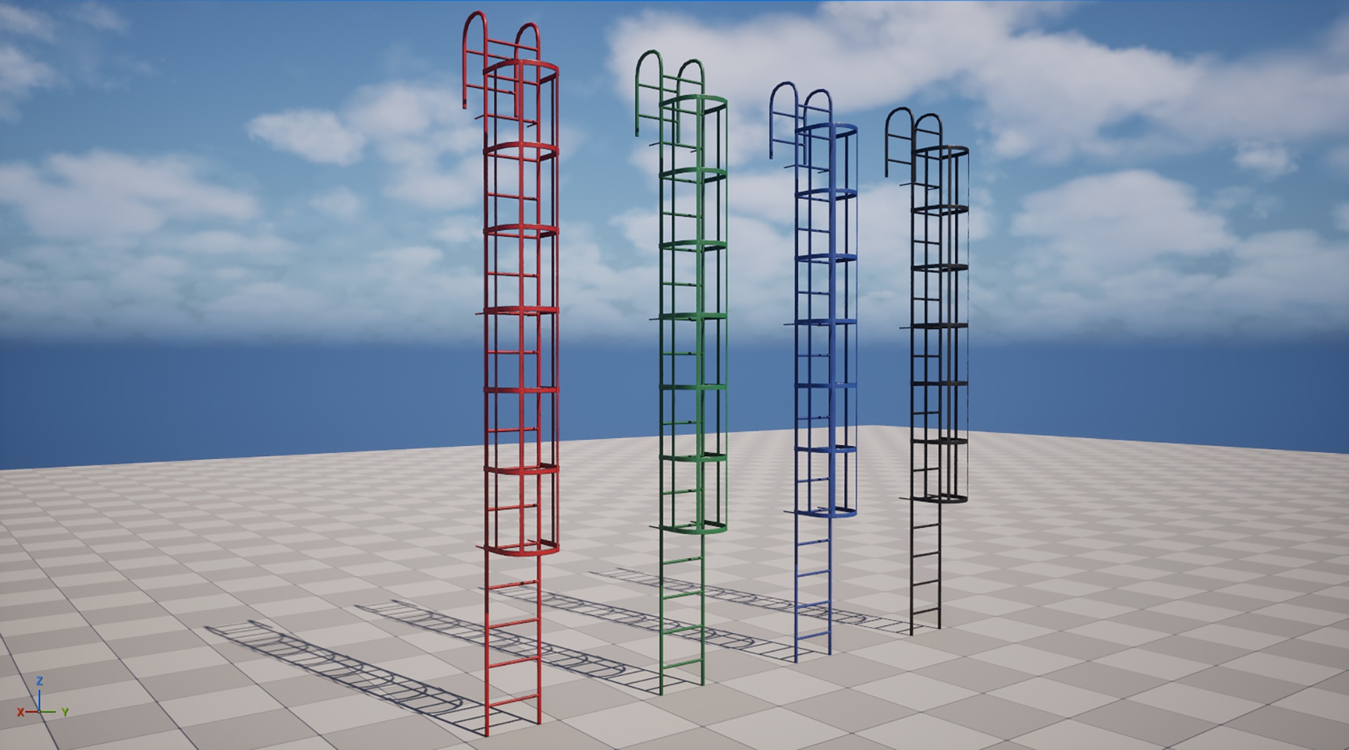 Media 1 for listing Industrial Ladder PBR Low Poly