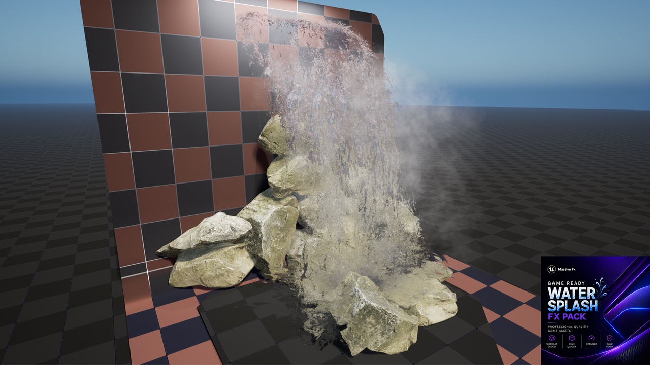 Media 1 for listing Game Ready Water Splash Fx Pack