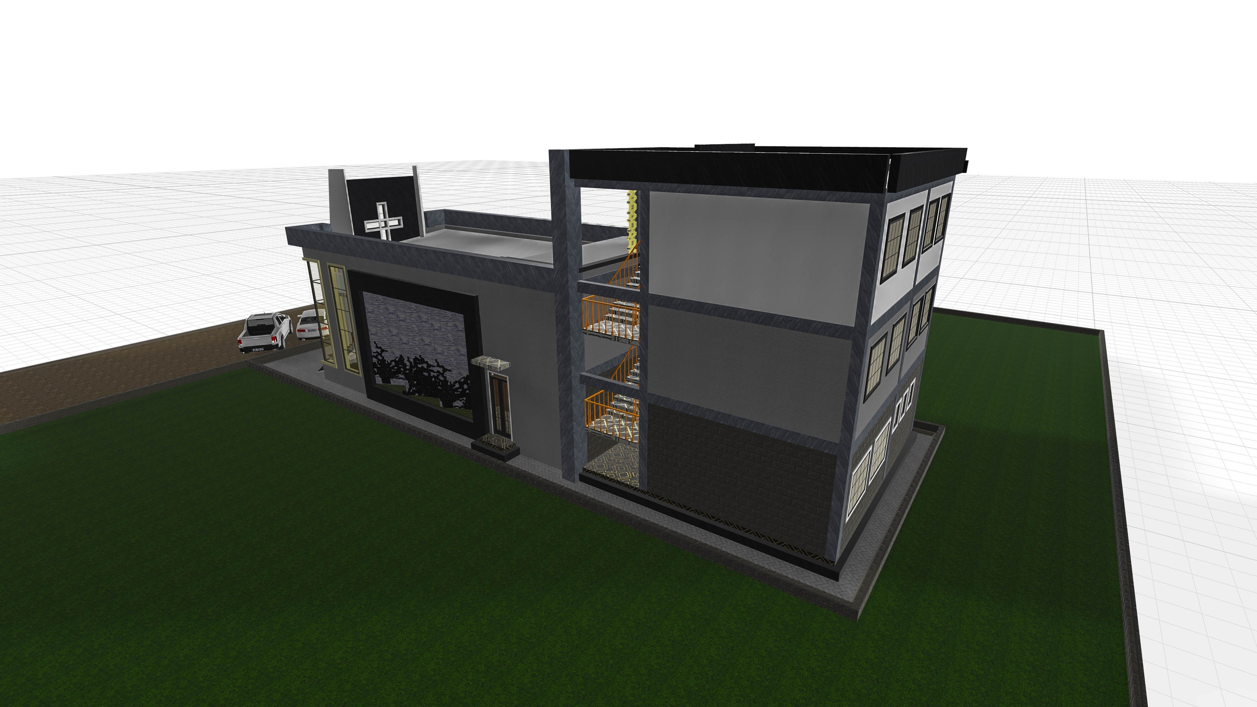 Media 1 for listing Modern Church Interior And Exterior with  Administration Block