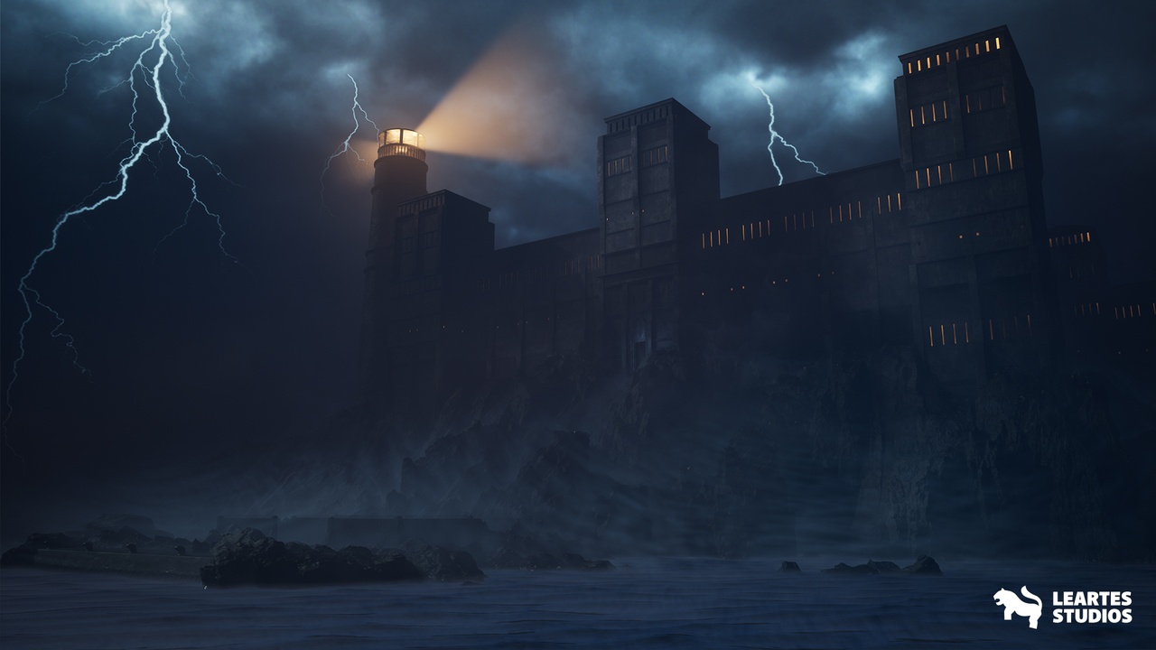 Haunted Prison Environment ( Exterior + Interior , Modular)