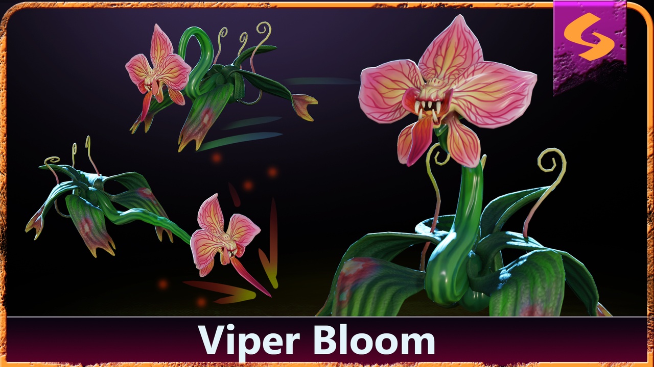 Media 1 for listing Viper Bloom – Predatory Orchid Enemy