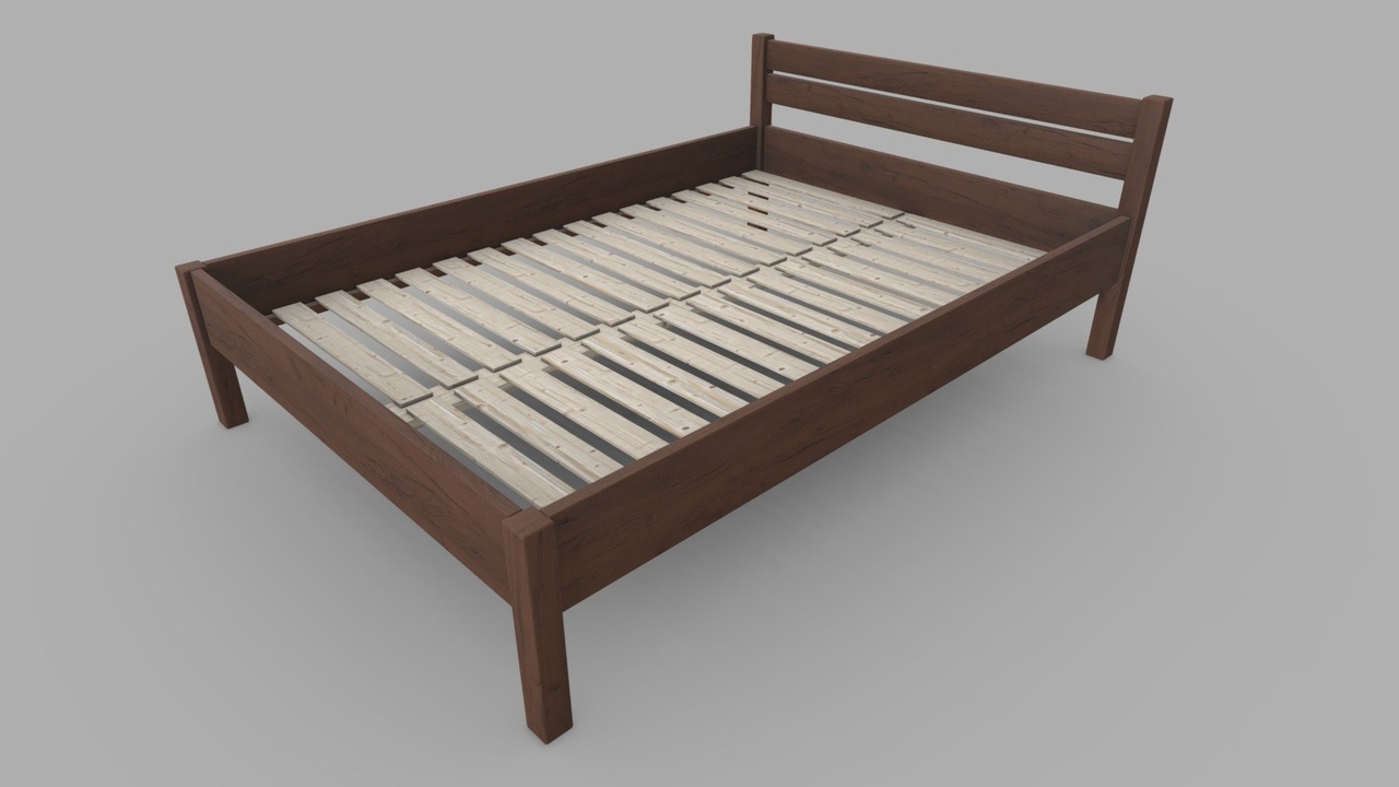 Media 1 for listing Bed Frame 2-3 - Muscat Nut Wood