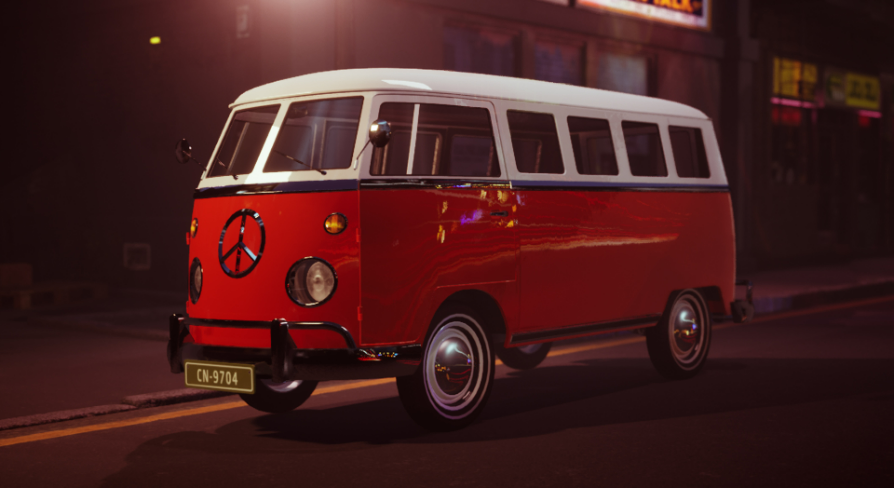 Realistic Microbus 1960-70s USA | Fab