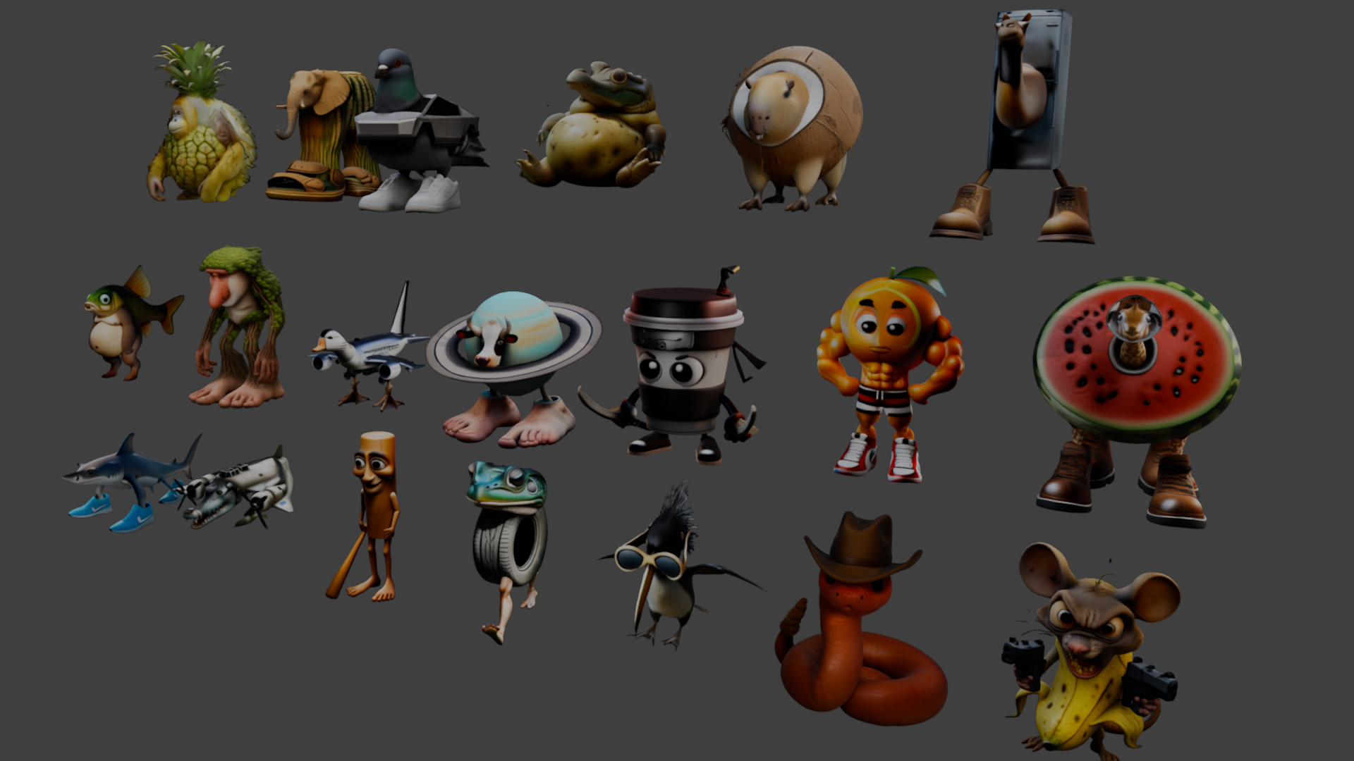 Italian Brainrot Models MEGAPACK | Fab