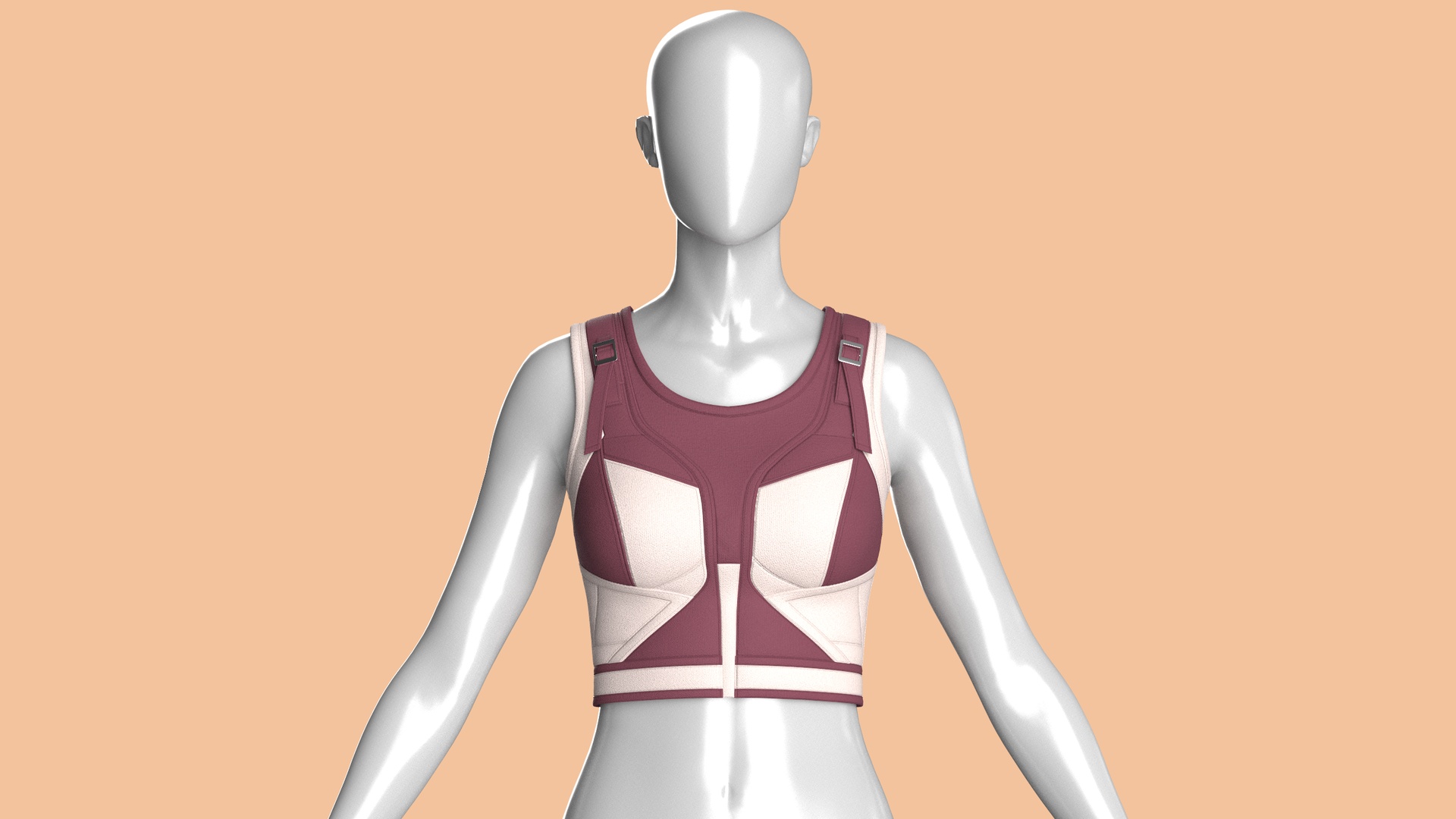 Media 1 for listing Girls Tank Crop Top With Shoulder Rings | High Poly