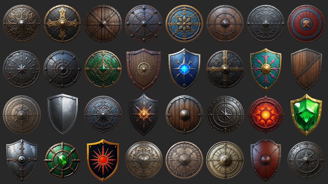 Media 1 for listing 100 Shields - Icons