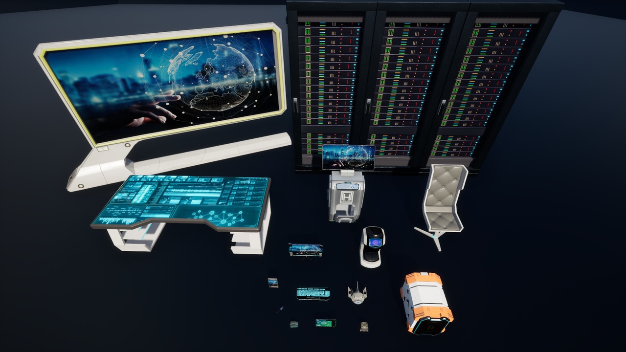 Media 1 for listing Sci-Fi Office Props Vol. 01