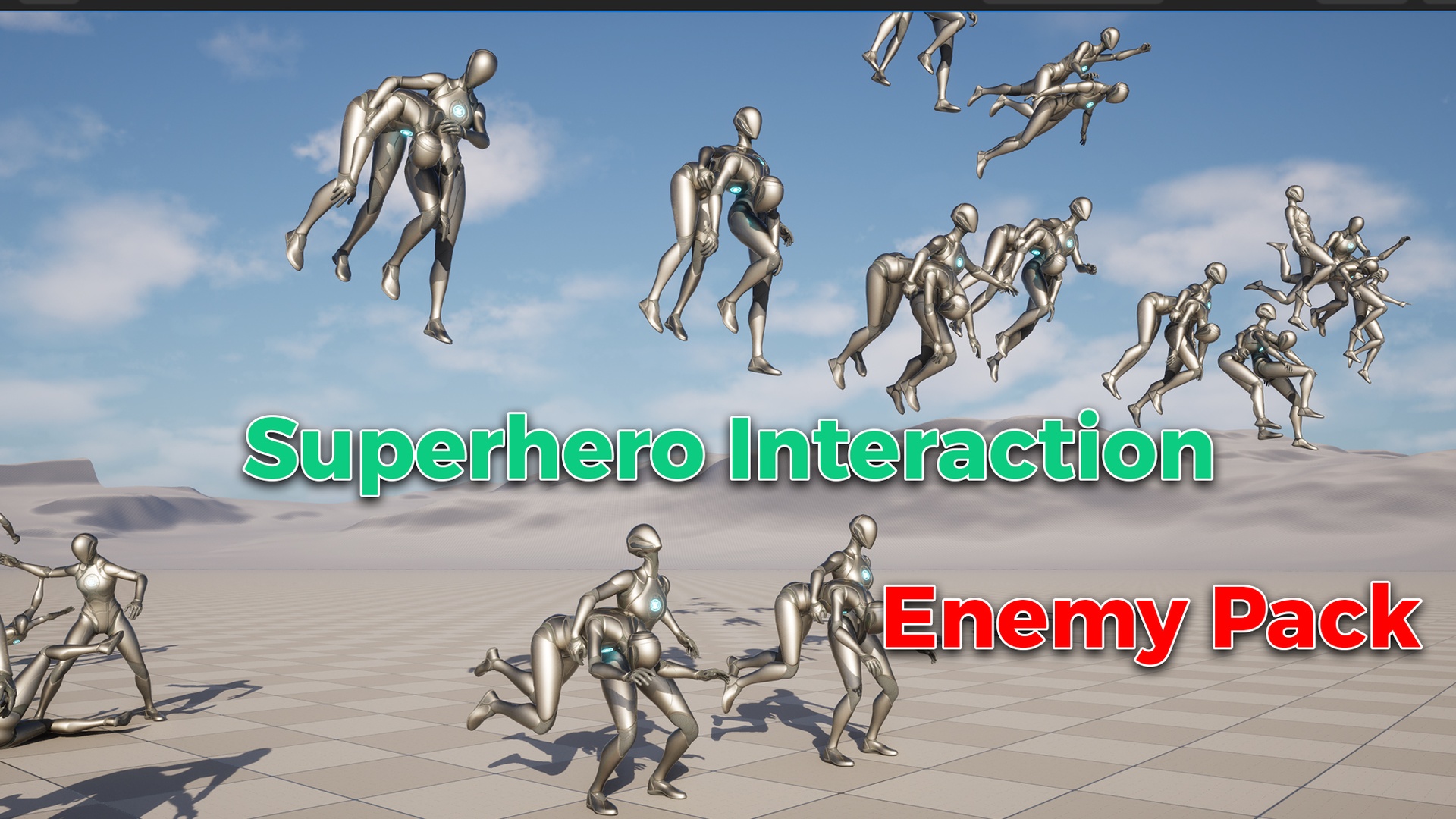 Media 1 for listing Superhero Interaction Villain Animation