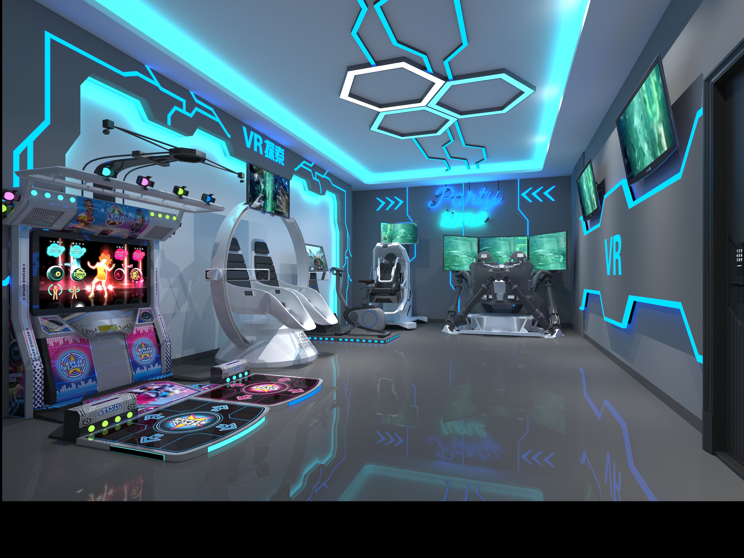 Futuristic VR Arcade | Fab