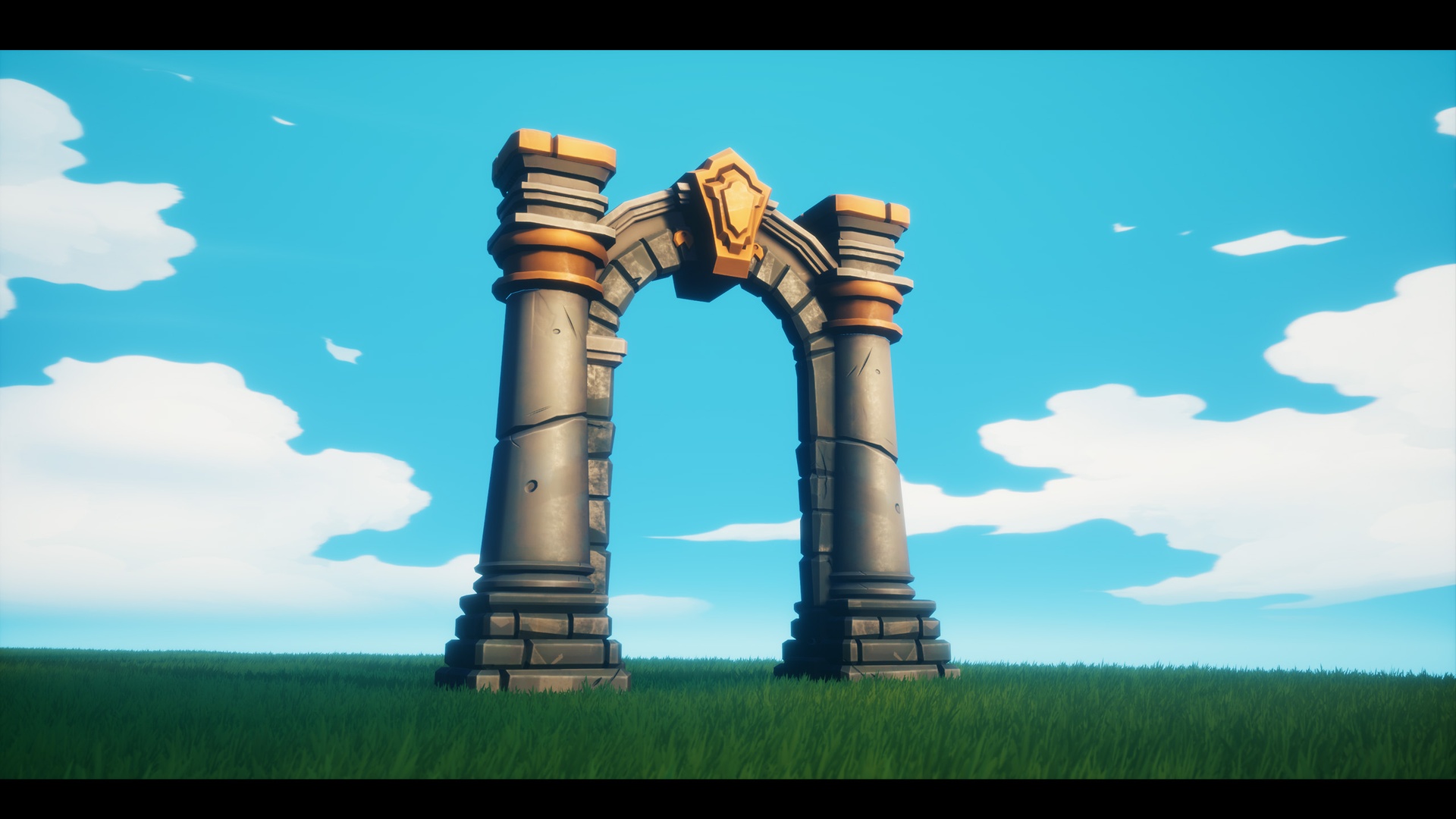 Média 1 pour l'article Embergates - 20 Stylized PBR Gate Models - Lowpoly Gameready