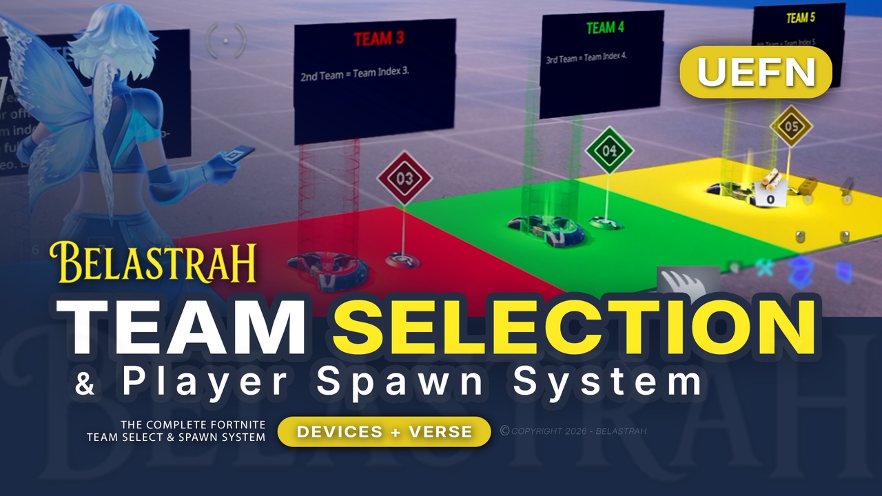 Media 1 for listing UEFN: Team Selection System & Player Spawn System [The Complete TvT Select Kit]