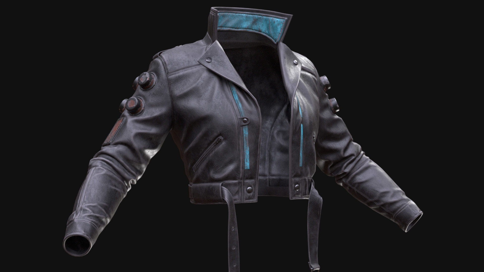 3D Cyber Jacket Model For Metahuman - Rigged | Fab