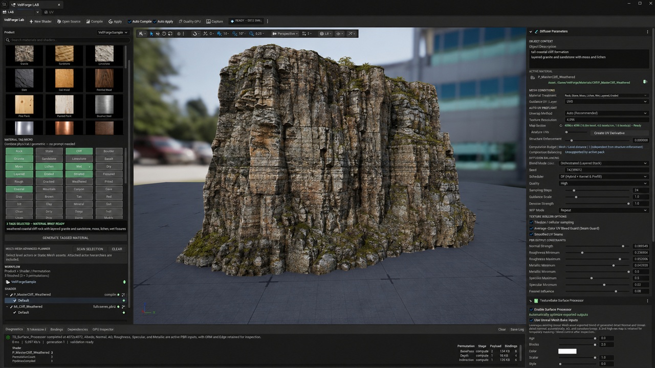 Media 1 for listing VELLFORGE - AI Texture Generator