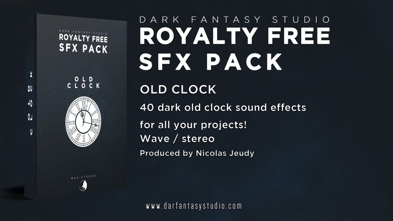 Media 1 for listing Dark Fantasy Studio - Old clock (sound effect)