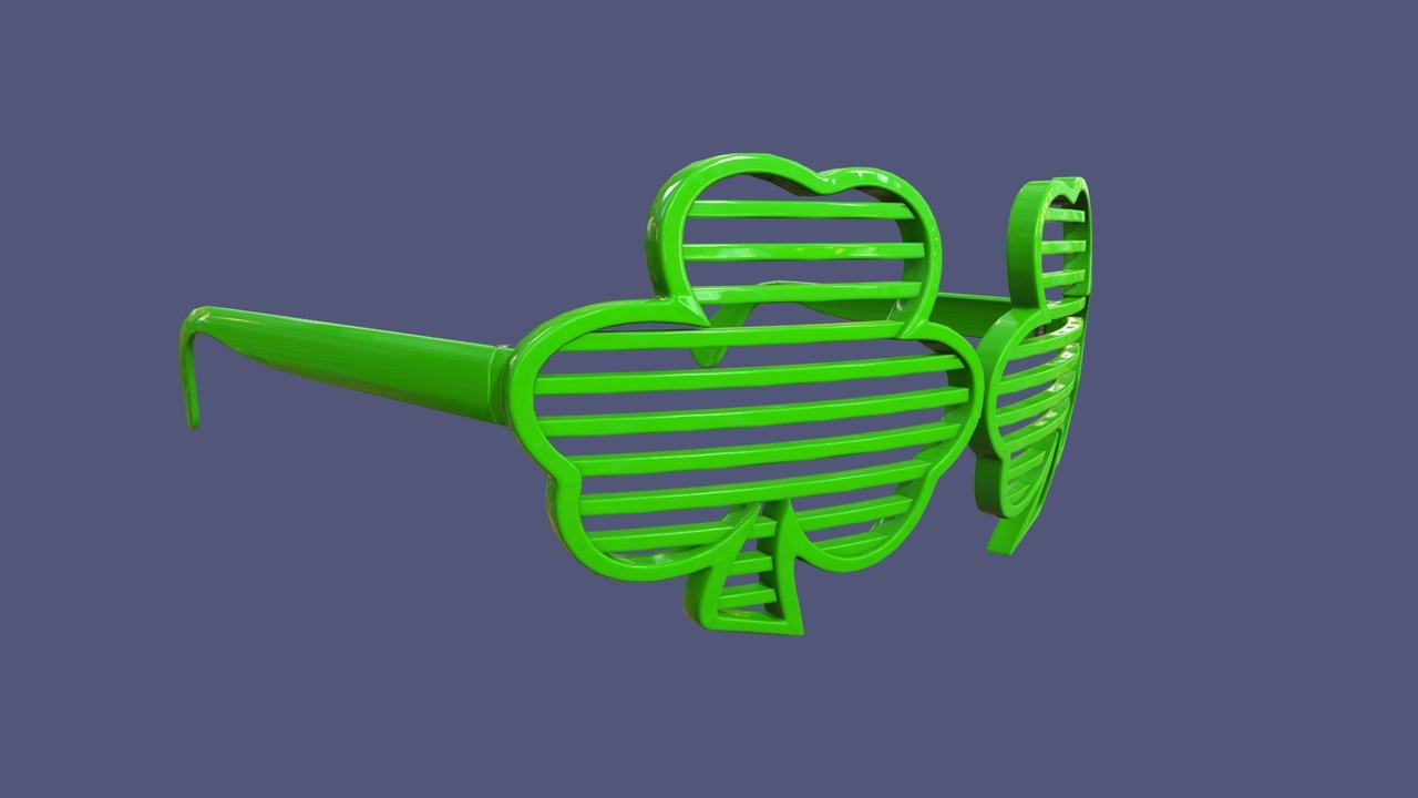 Media 1 for listing St. Patricks Day Shamrock Glasses