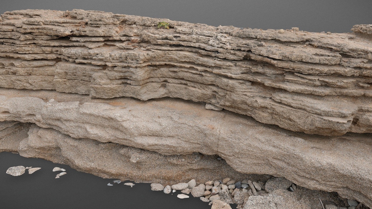 Mídia 1 do anúncio Beach cliff sandstone rock face