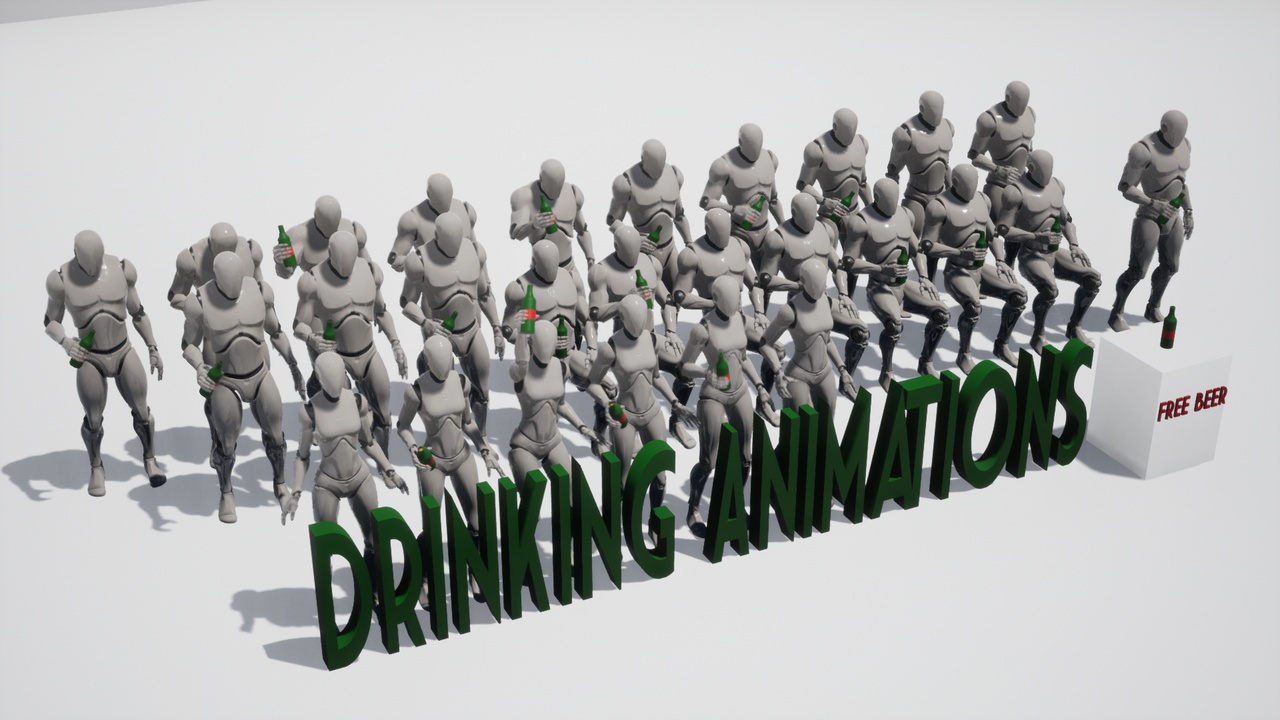 Media 1 for listing Drinking Animations