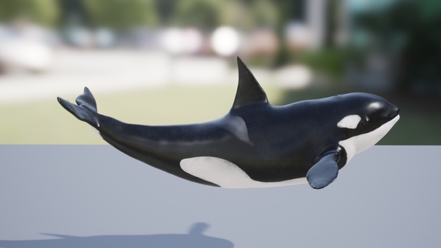 Killer Whale 完成品 3D Printable KILLER WHALE ( ORCA - FLEXI, PRINT-IN-PLACE, CUTE) by