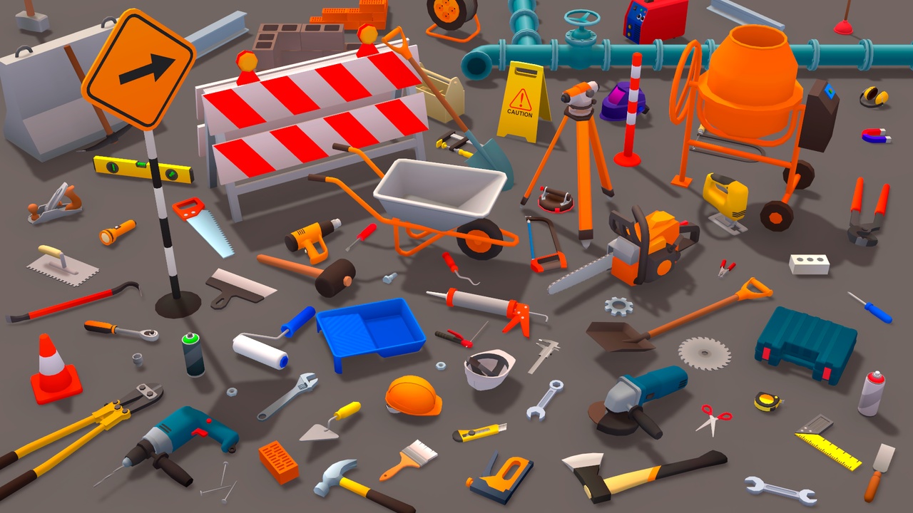 Media 1 for listing Tools - Lowpoly Big Pack