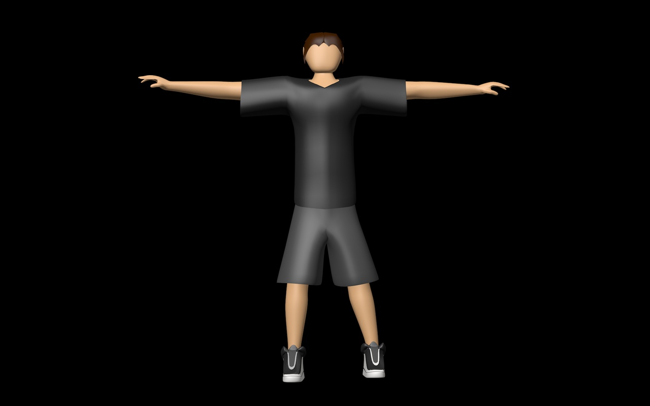 File multimediali per l'articolo Stylized Low Poly Human Character – Rigged: 1