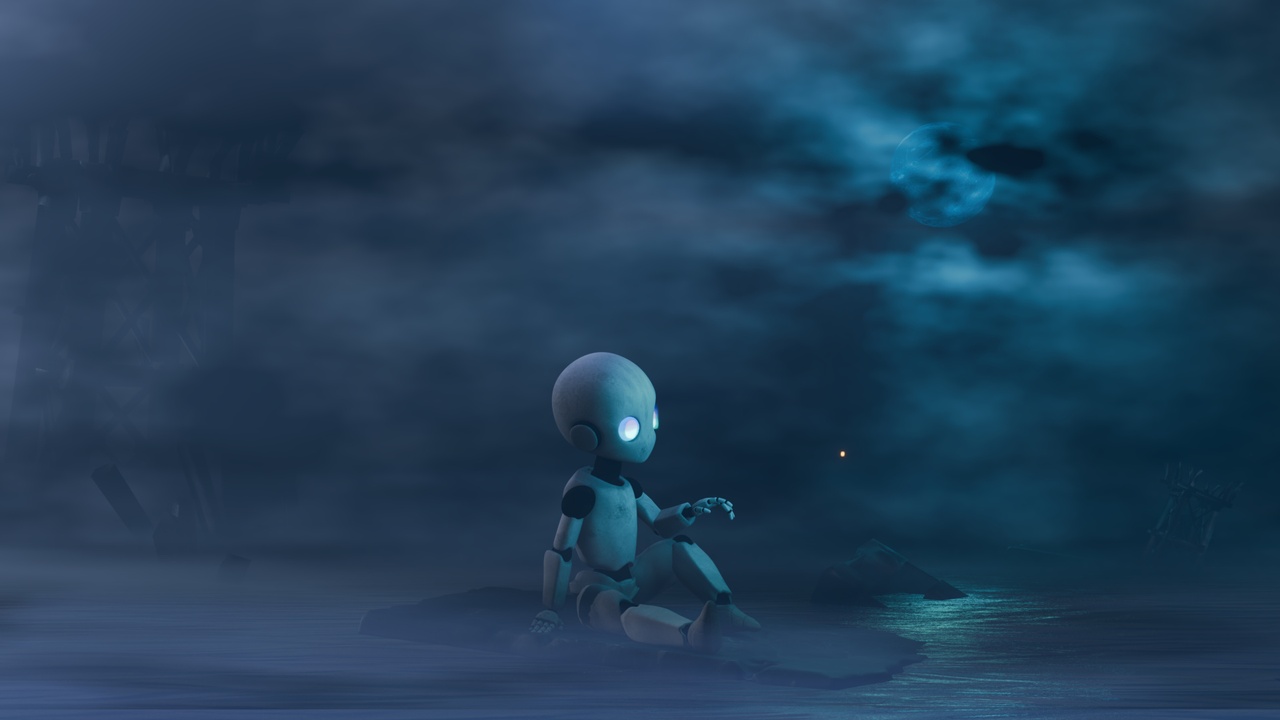 Media 1 for listing Stylized Robot Kid - Rigged Character