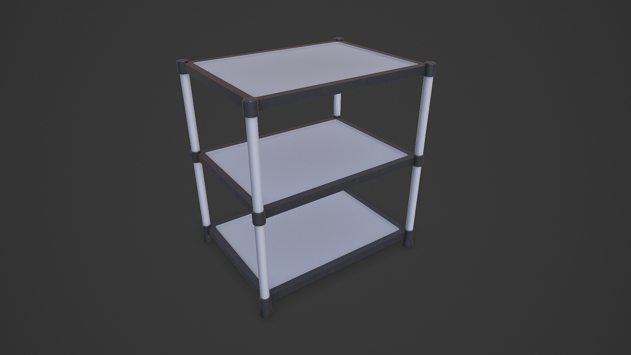 Media 1 for listing Old Plastic Rack Low-poly PBR