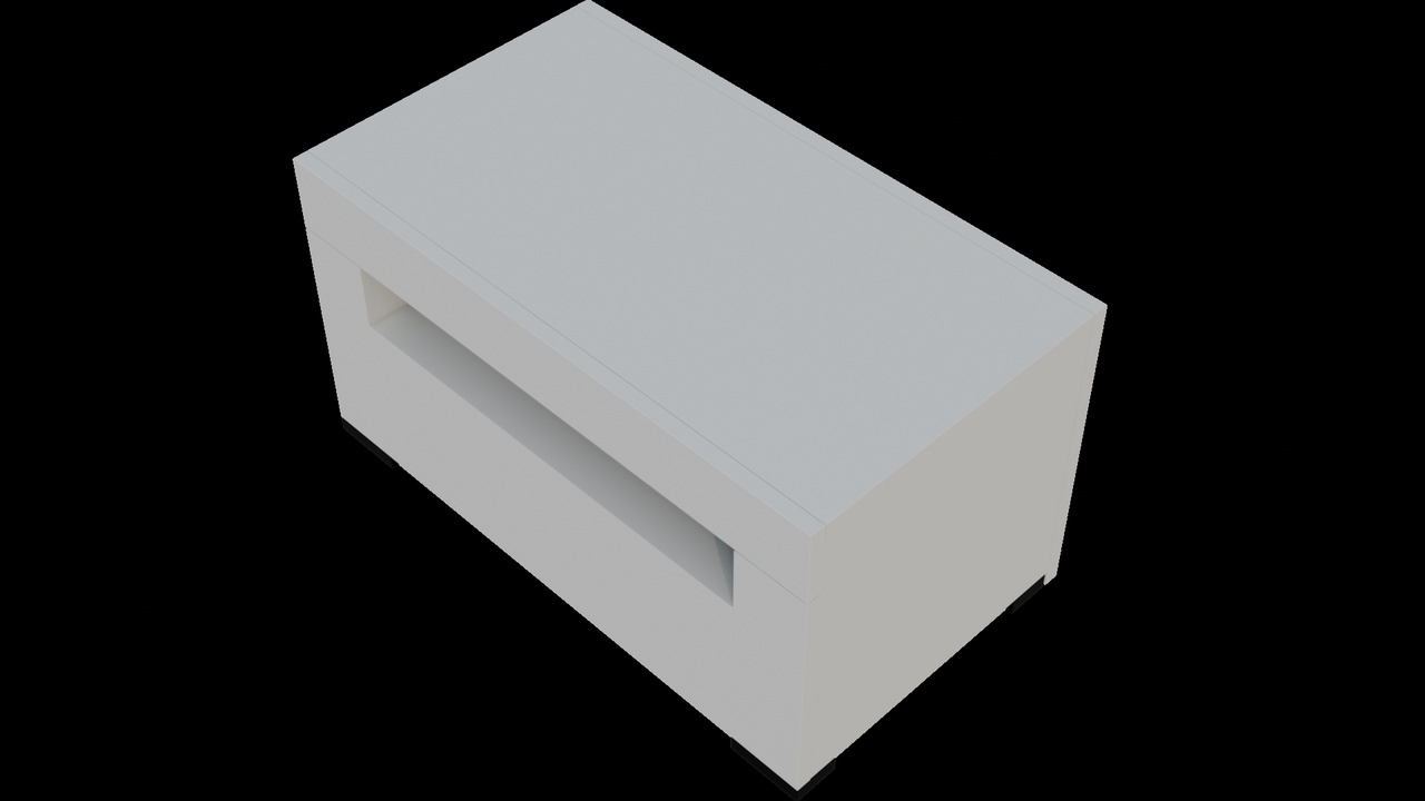 Media 1 for listing Minimalist White Storage Cabinet