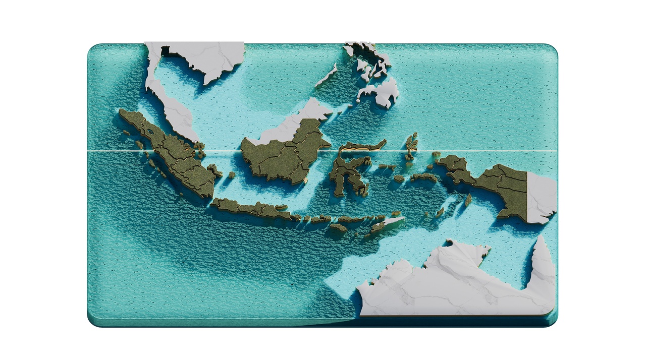 Media 1 for listing Indonesia Map With Equator Line
