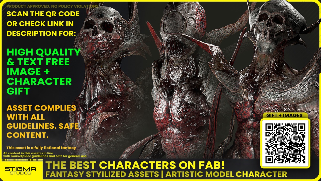 Media 1 for listing Infernal Demon Bundle 01 - Game Assets + Extra | STIGMA STUDIOS