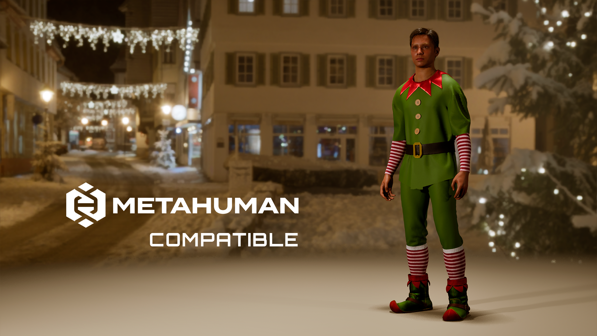 Christmas Elf Outfit | MetaHuman Compatible | Fab
