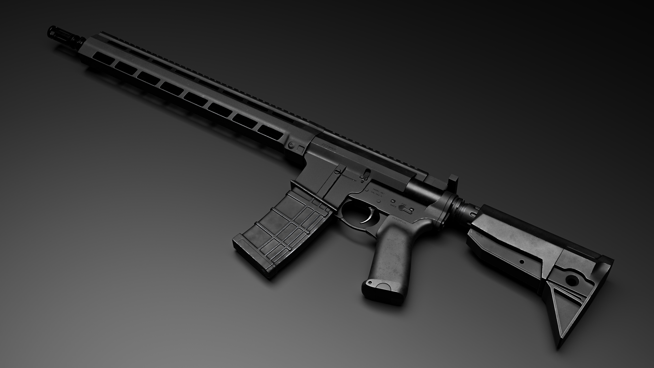 Media 1 for listing Realistic Tactical Assault Rifle High Poly Cinematic Weapon
