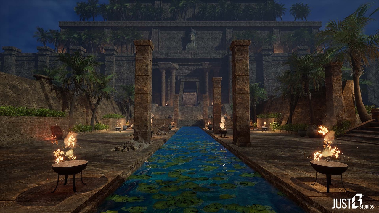 Media 1 for listing Modular Babylon Temple Environment (Temple,Desert,Ruins)