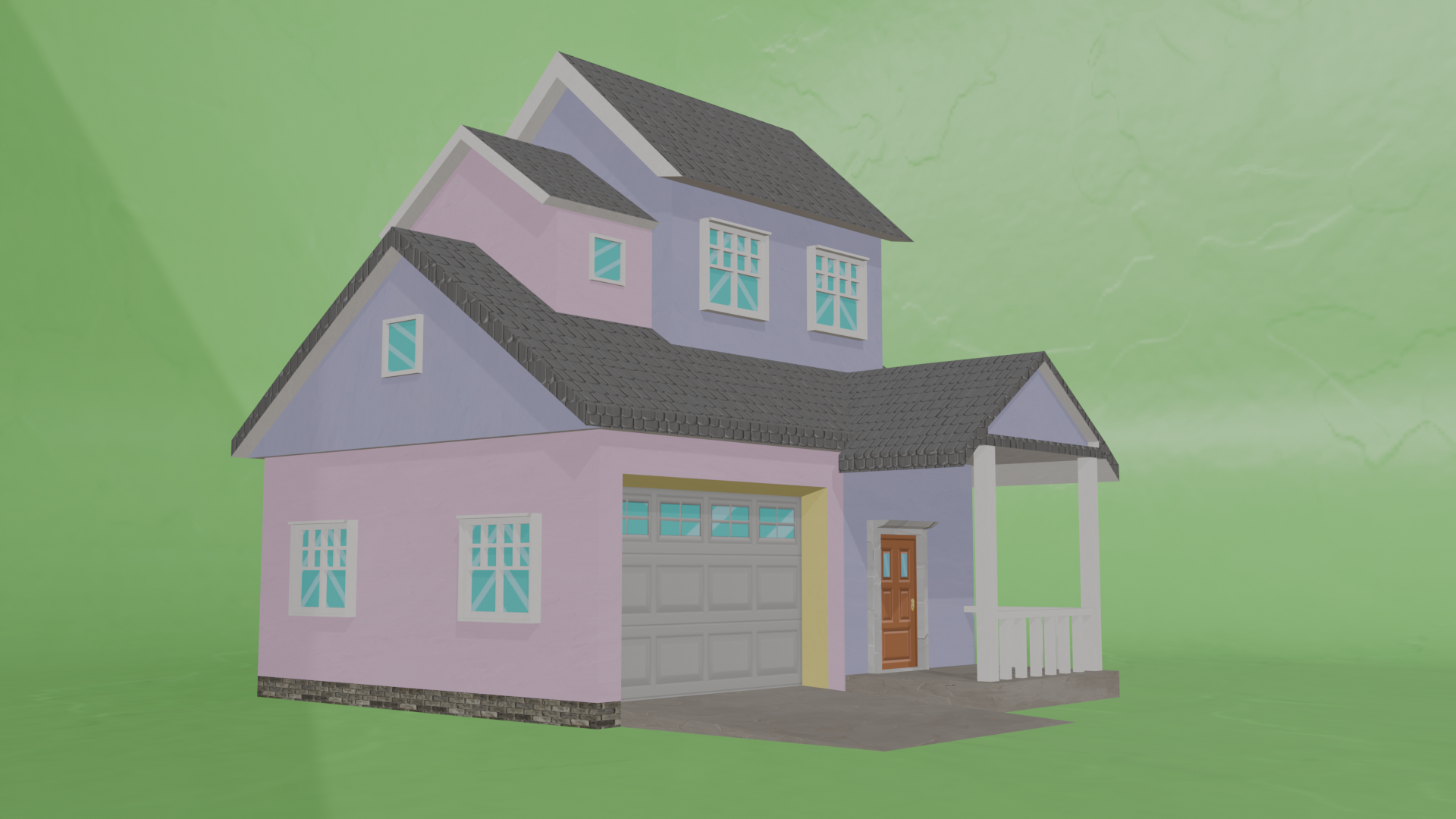 Low poly House (3/20) | Fab