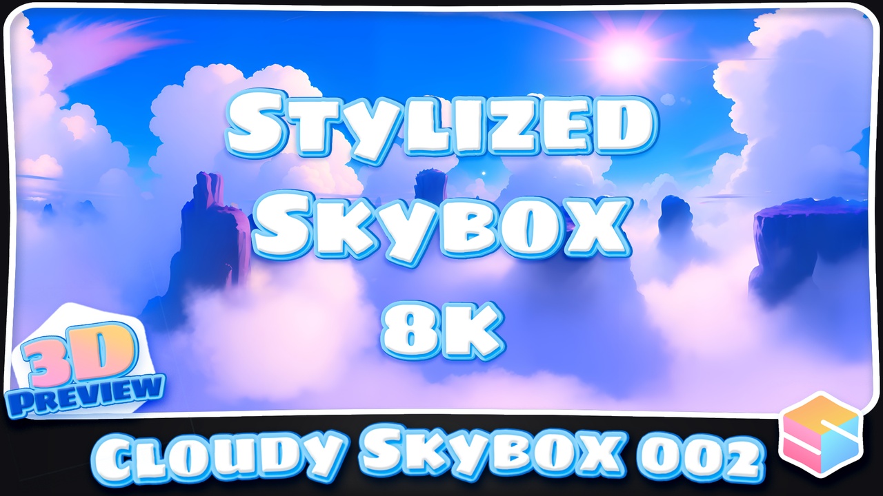 Media 1 for listing 8k Stylized Cloudy Skybox 002