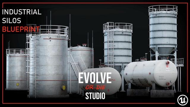 Industrial Silos Pack Blueprint