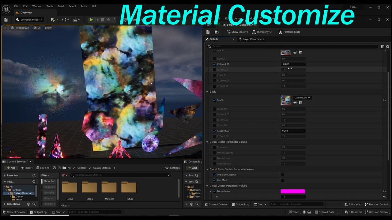 Media 1 for listing Galaxy Material