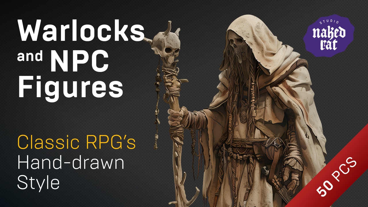 Media 1 for listing Figures 2D Icons Set: NPC, Sorcerers, Necromancers and Druids