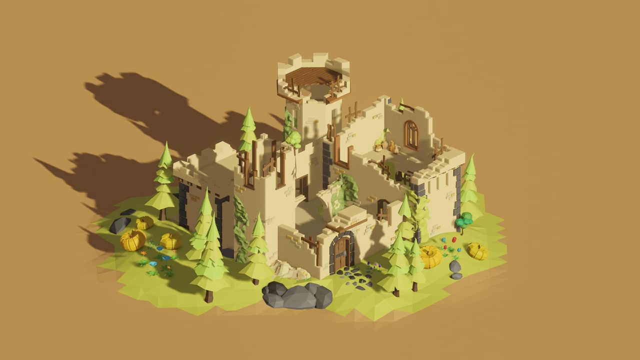 Low poly Castle | Fab