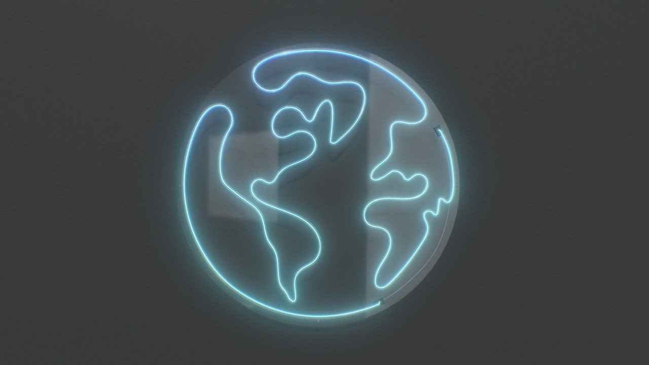 Media 1 for listing Earth - Neon Sign