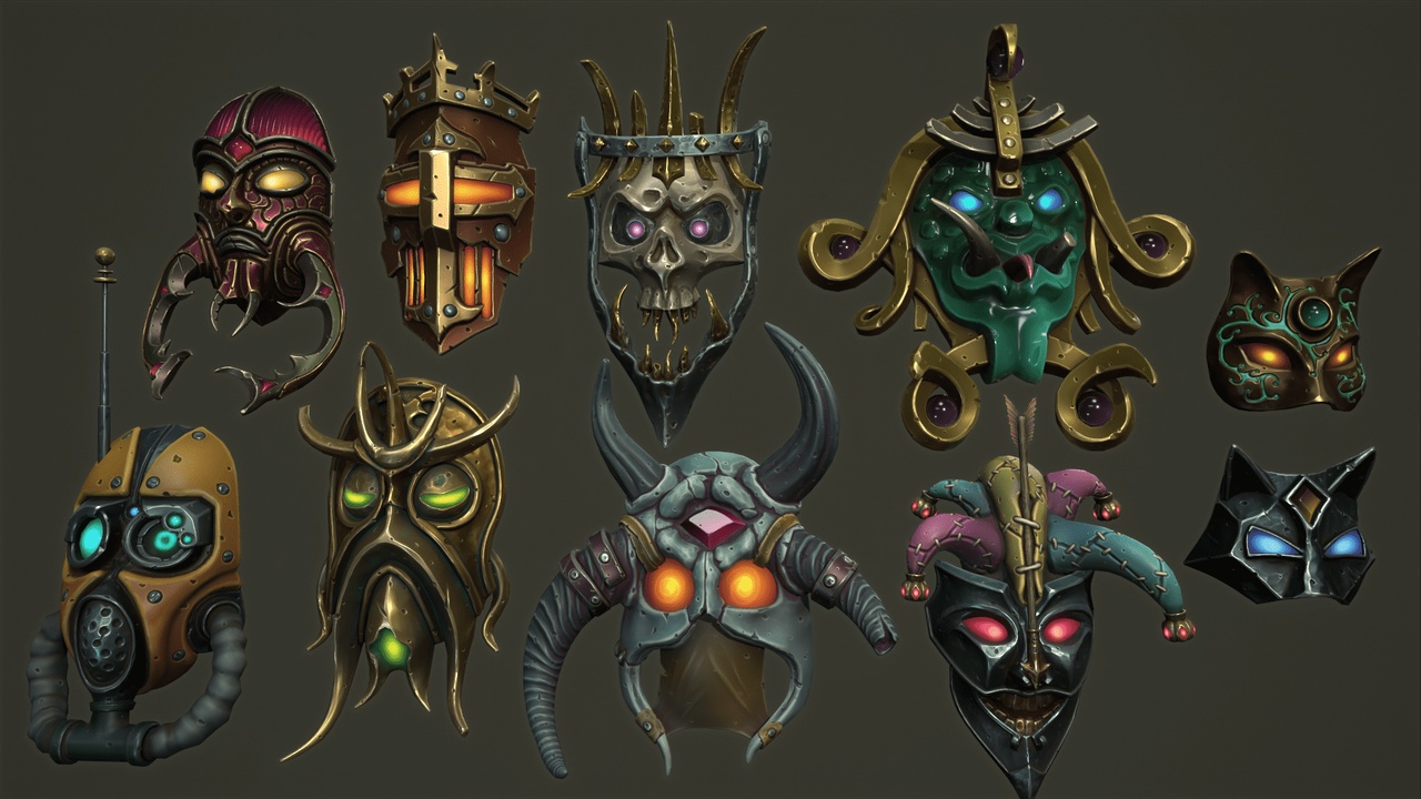 Media 1 for listing Fantasy masks 2