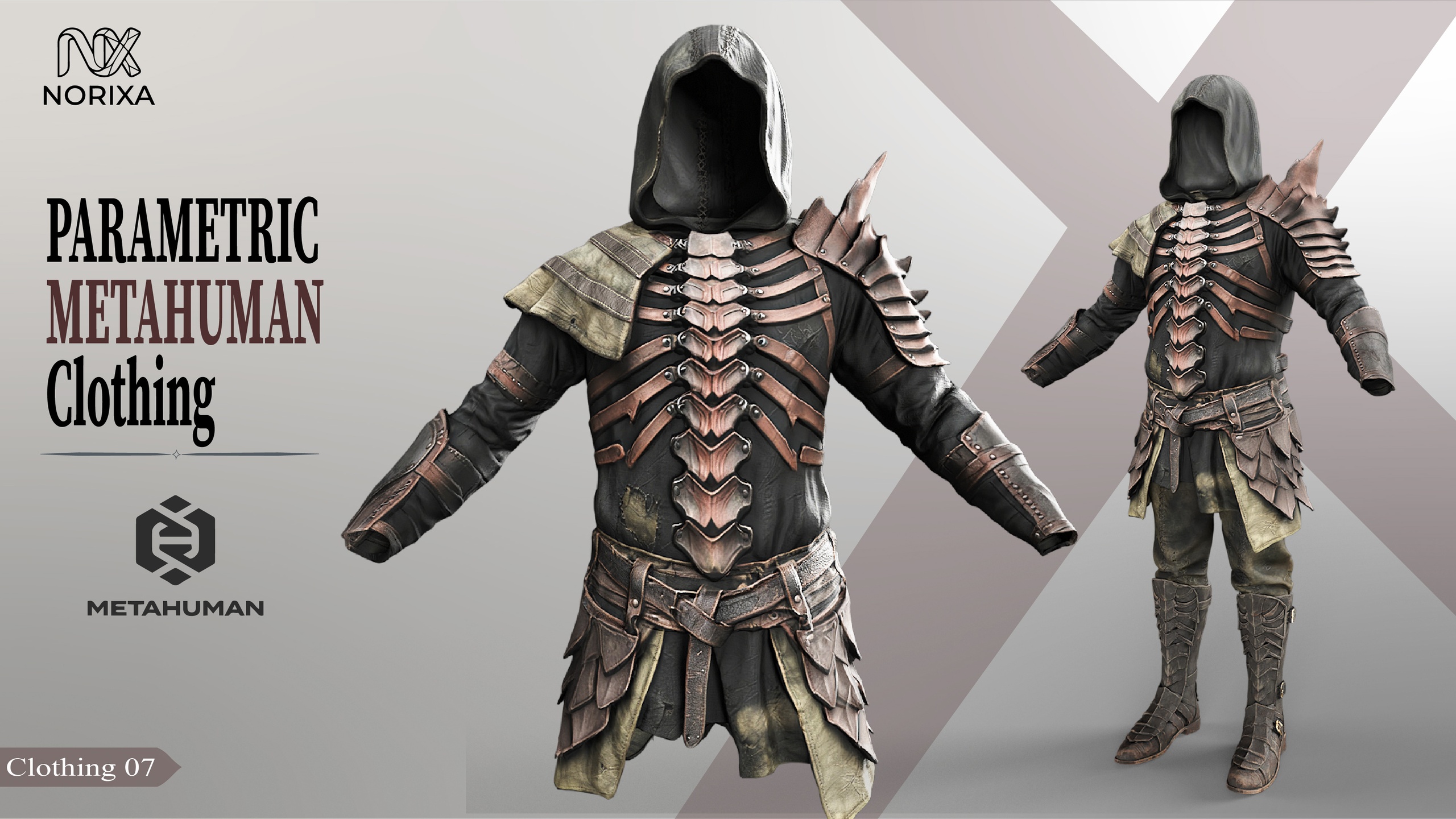 Media 1 for listing Medieval Parametric Metahuman Fantasy Armor | 07