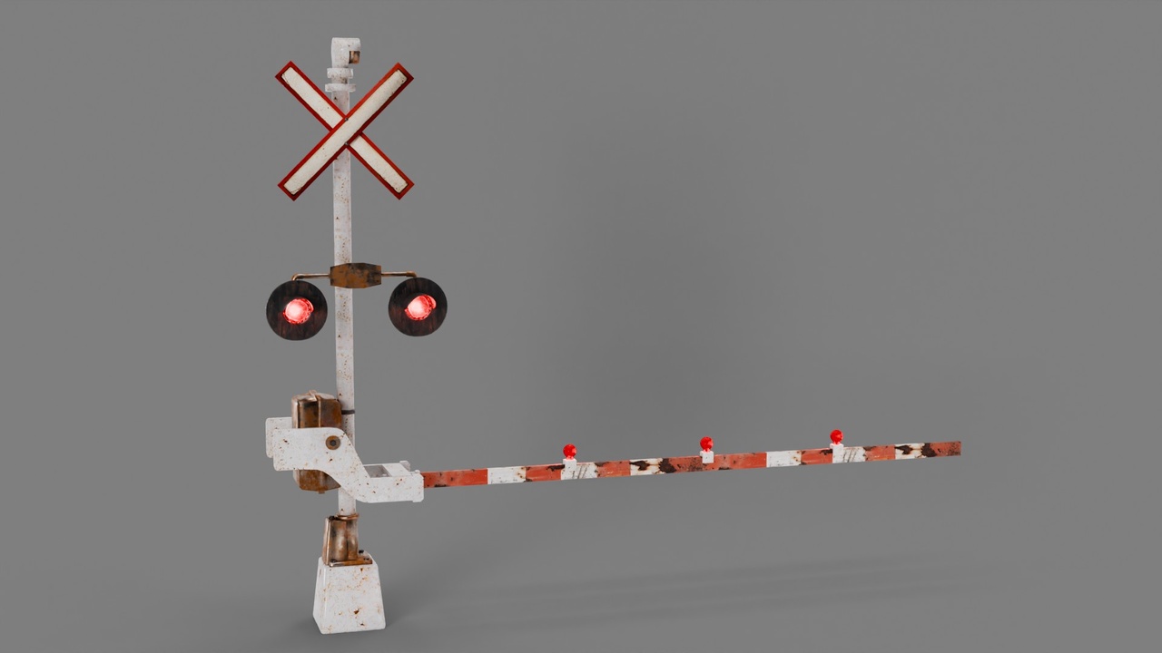 Media 1 for listing Rusty Railroad Crossing Gate