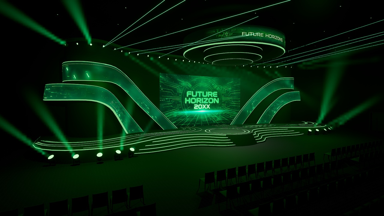 Media 1 for listing Future Horizon Stage - Virtual Event & Broadcast Studio