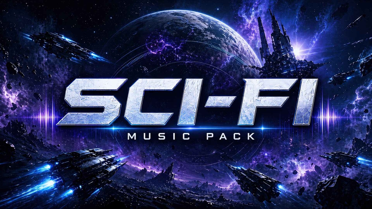 Media 1 for listing Sci-Fi Futuristic Music Pack: Space, Cyberpunk, Tech Tracks