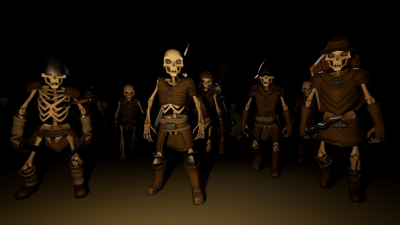 Медиа 1 для объявления Stylized Modular Skeletons (Bandits)