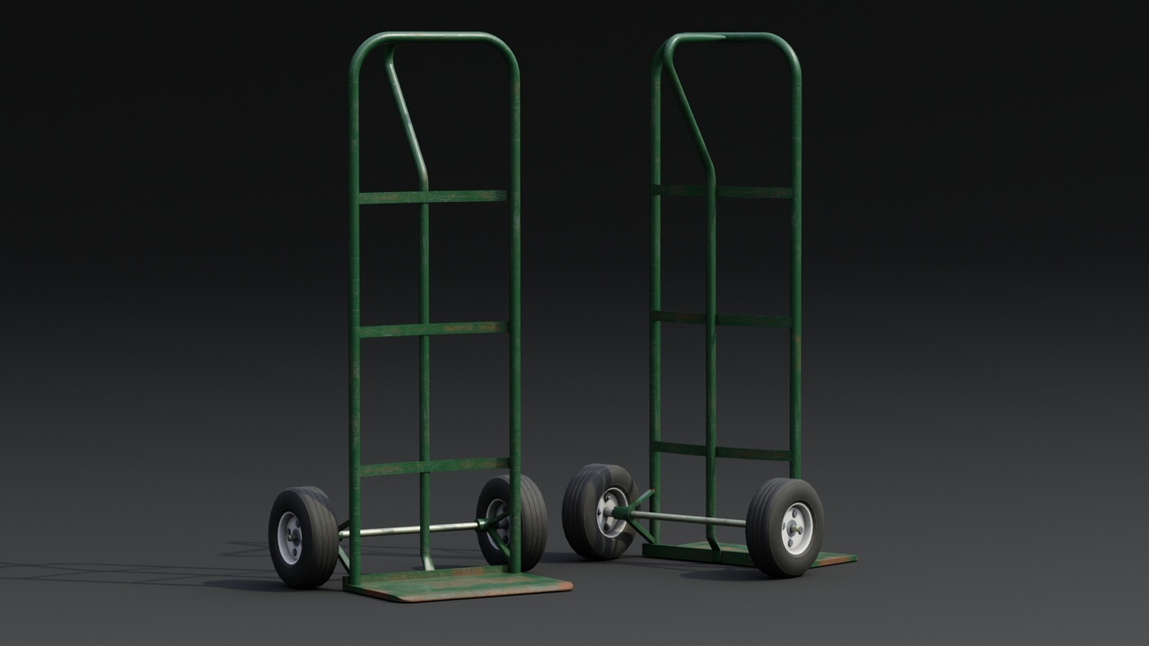 Media 1 for listing Hand Truck A01 Game-Ready