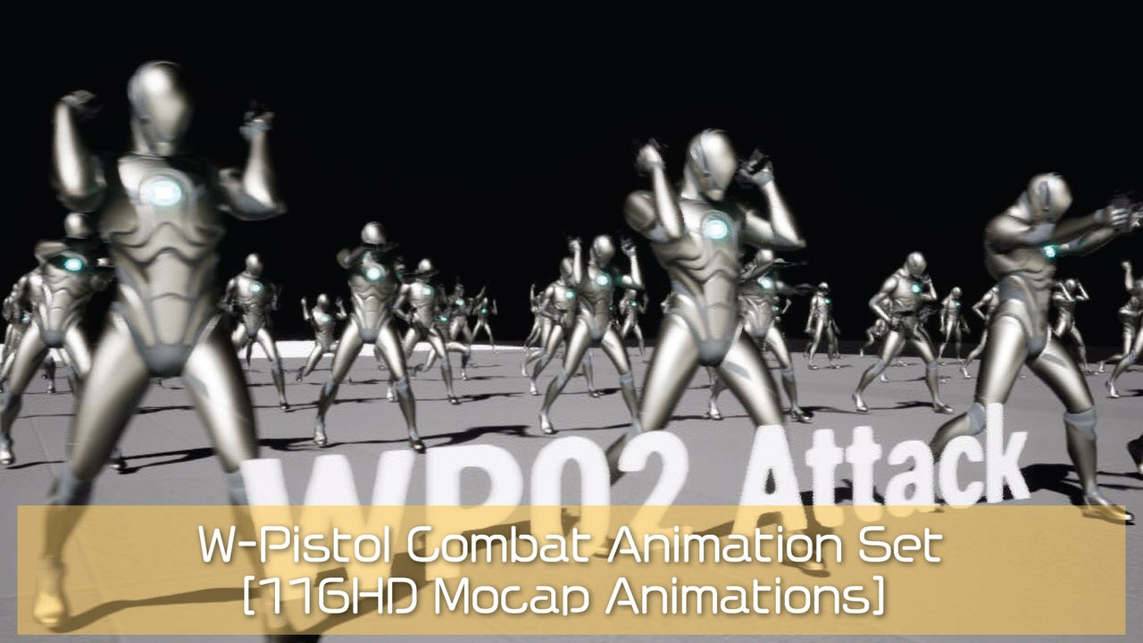 商品 W-Pistol combat [116 HD Mocap Animations] 的媒体 1