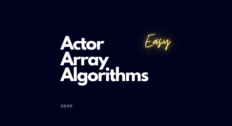 Array Fab Actor Array Algorithms | Fab